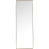 Mirror Curve Rectangular Brass 200x70cm Kare Design