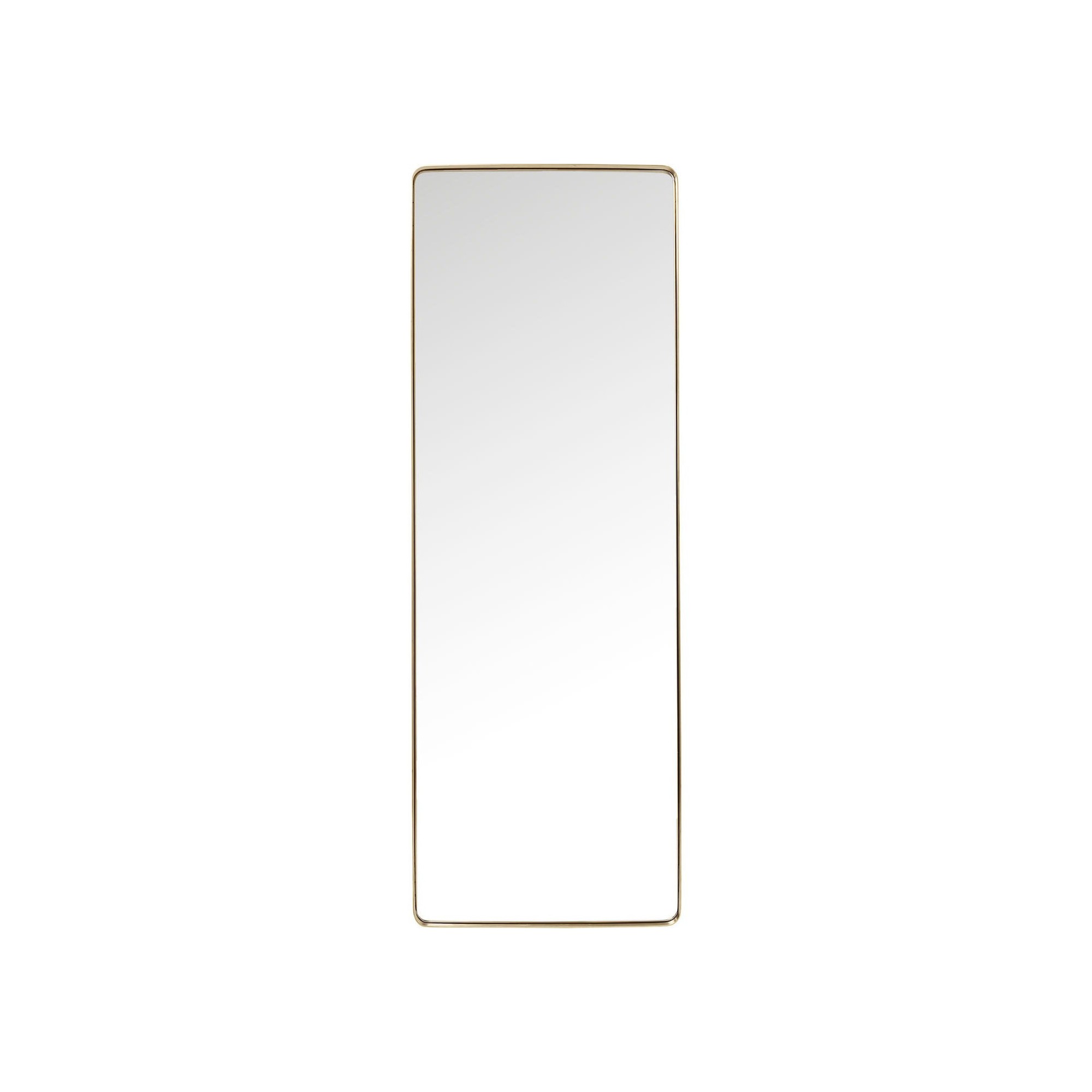 Miroir Curve rectangulaire laiton 200x70cm Kare Design