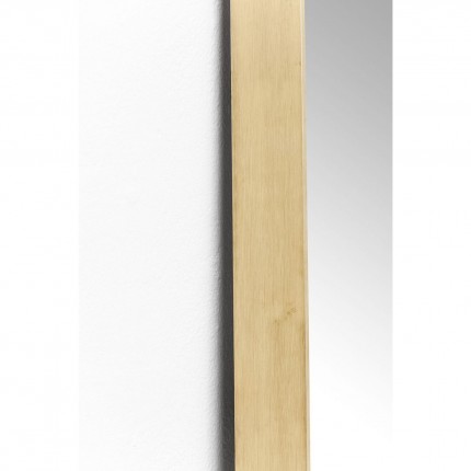 Wall Mirror Curve rectangular 200x70cm brass Kare Design