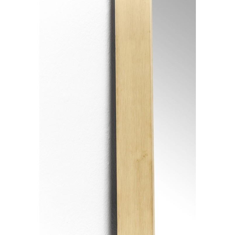 Mirror Curve Rectangular Brass 200x70cm Kare Design