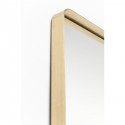Miroir Curve rectangulaire laiton 200x70cm Kare Design