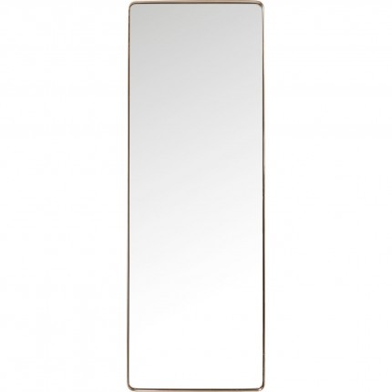 Miroir Curve rectangulaire cuivre 200x70cm Kare Design