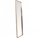 Miroir Curve rectangulaire cuivre 200x70cm Kare Design