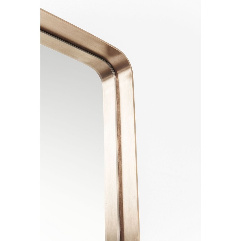 Mirror Curve Rectangular Copper 200x70cm Kare Design