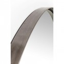 Miroir Curve rond acier nature  100cm Kare Design