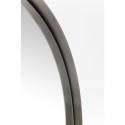 Miroir Curve rond acier nature  100cm Kare Design