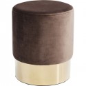 Tabouret Cherry marron et laiton Kare Design