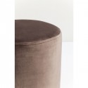 Tabouret Cherry marron et laiton Kare Design