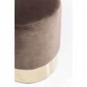 Tabouret Cherry marron et laiton Kare Design