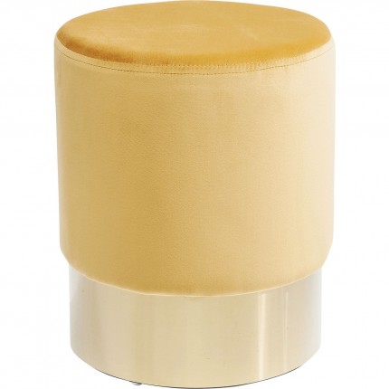 Tabouret Cherry ocre et laiton Kare Design