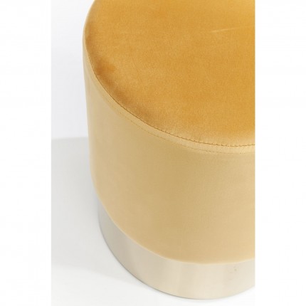 Tabouret Cherry ocre et laiton Kare Design