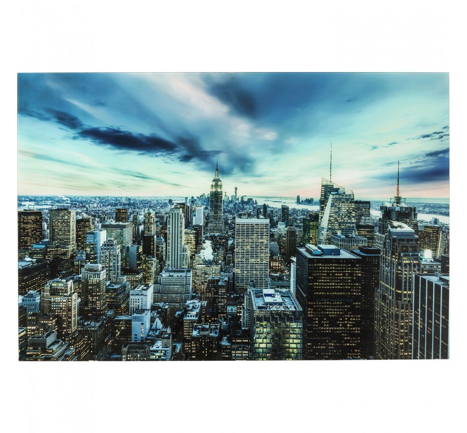 Tableau en verre New York Sunset 160x120cm Kare Design