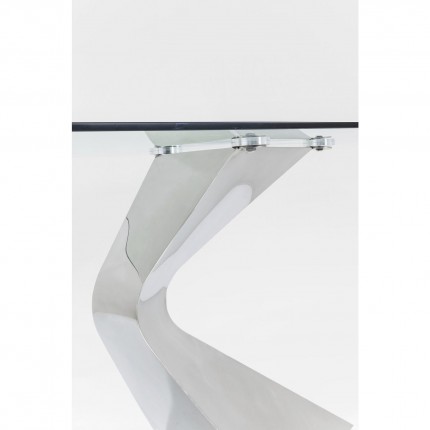Table Gloria 200x100cm chromée Kare Design