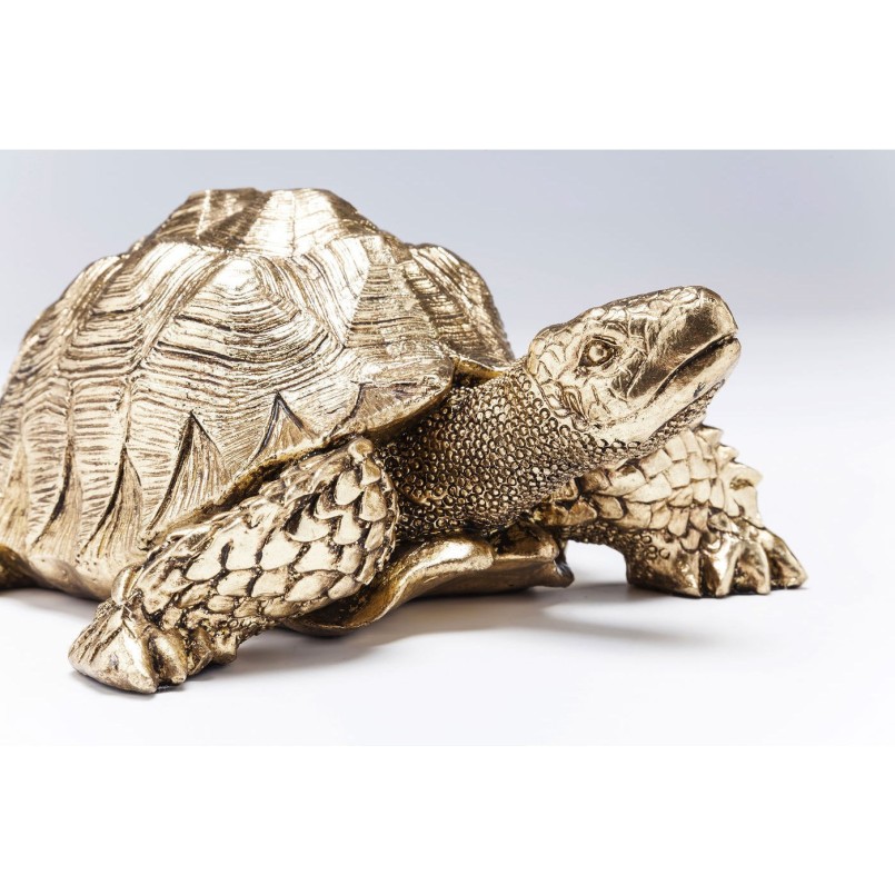Déco Turtle dorée 11cm Kare Design