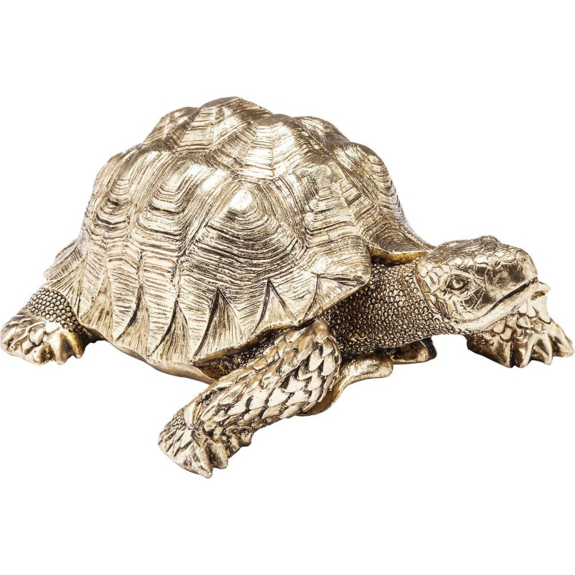 Déco Turtle dorée 11cm Kare Design