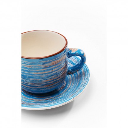 Tasses Swirl Blue set de 4 Kare Design