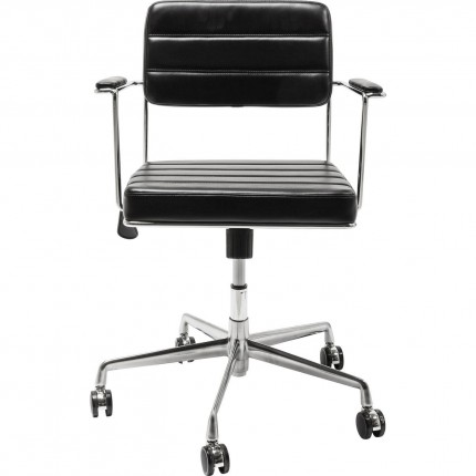Chaise de bureau pivotante Dottore noir Kare Design