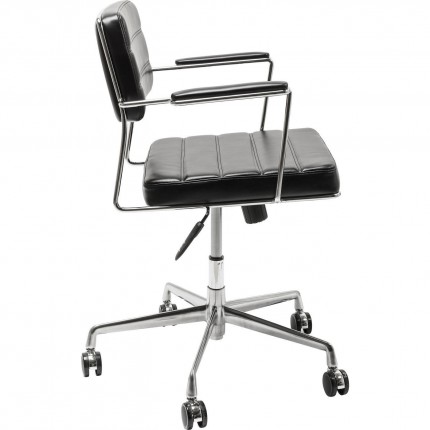 Chaise de bureau pivotante Dottore noire Kare Design