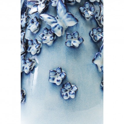 Vase papillons bleu clair 35cm Kare Design