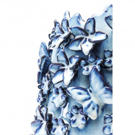 Vase papillons bleu clair 35cm Kare Design