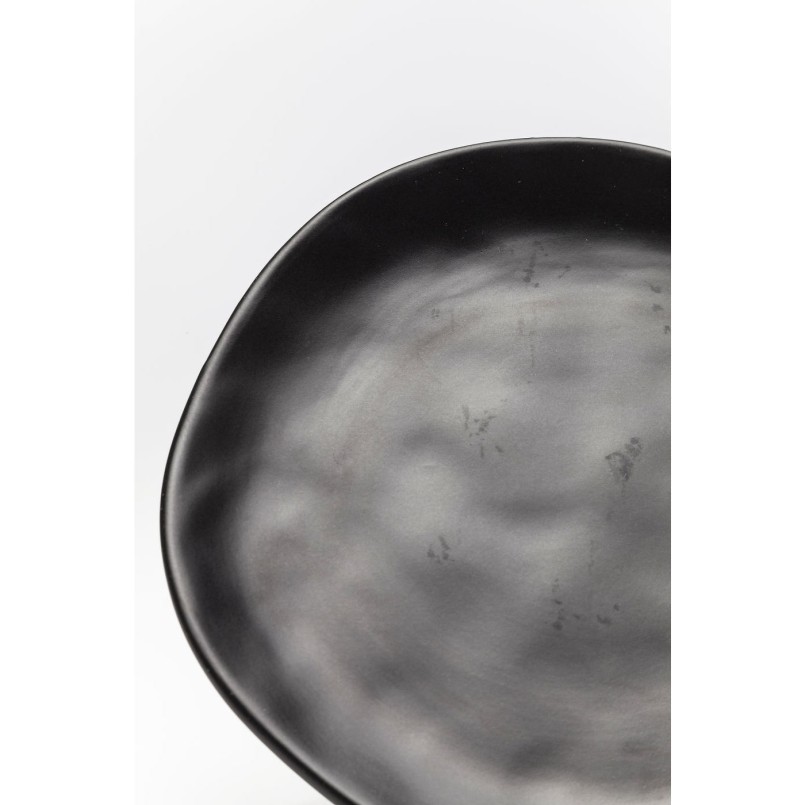 Assiettes Organic noires 20cm set de 4  Kare Design