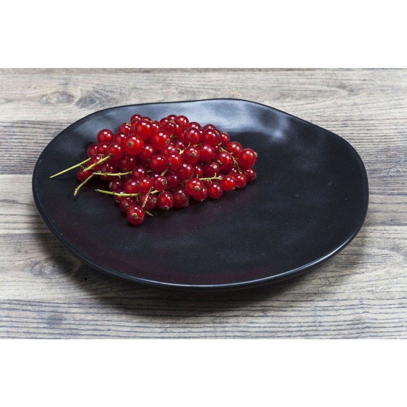 Assiettes Organic noires 20cm set de 4  Kare Design