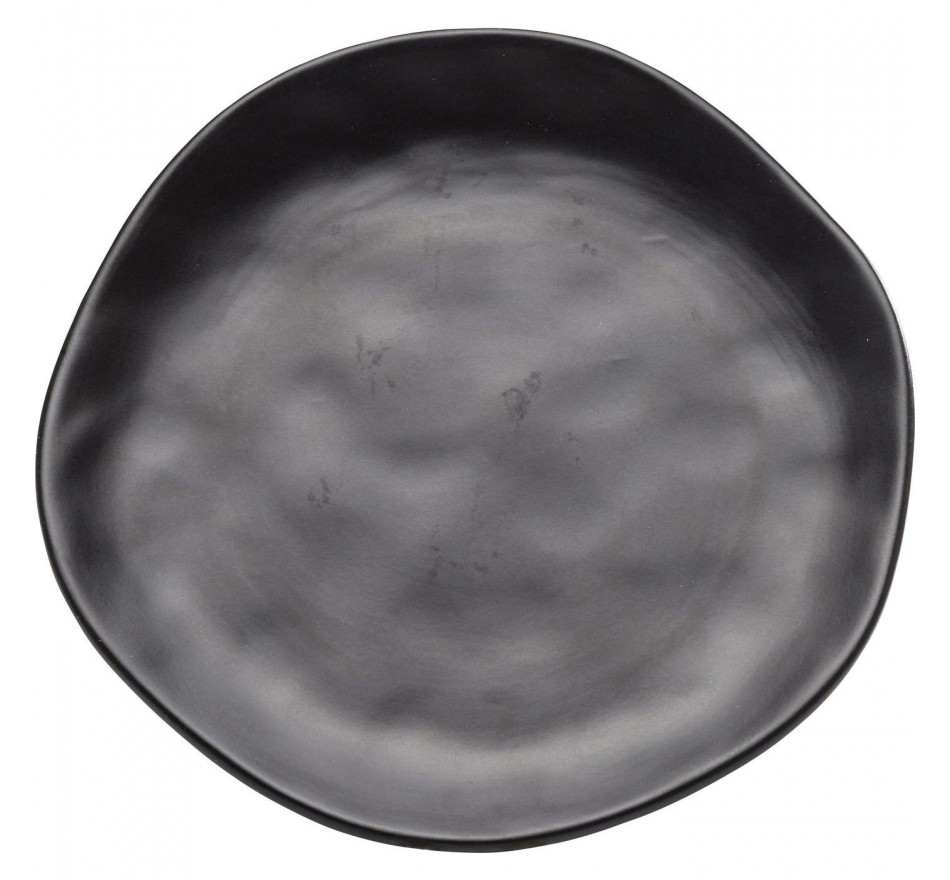 Assiettes Organic 26cm noires set de 6 Kare Design Assiettes Organic 26cm noires set de 6 Kare Design