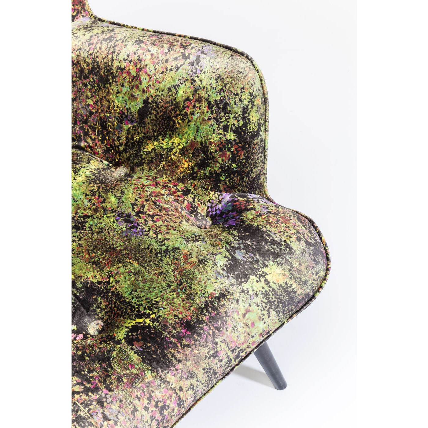 Fauteuil Vicky vert jungle Kare Design