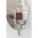 Bougeoir Leaf argent