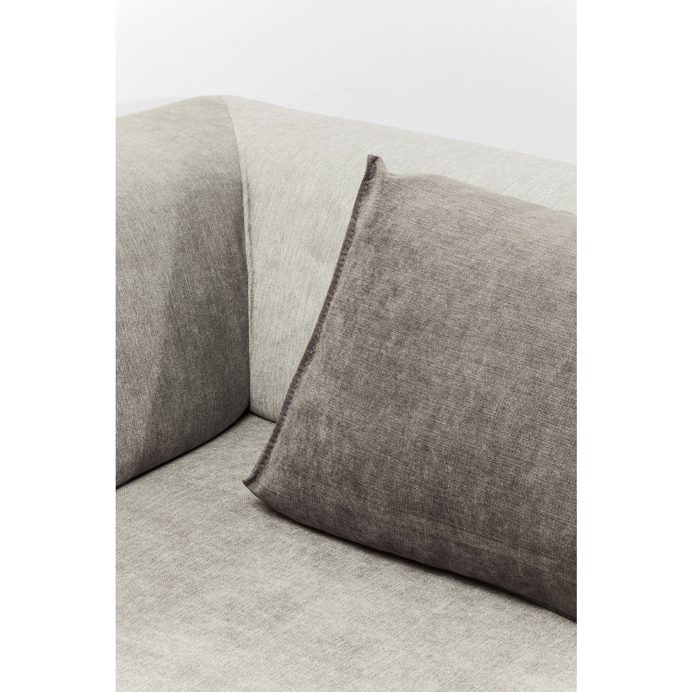 Méridienne droite d'angle canapé Infinity gris Kare Design