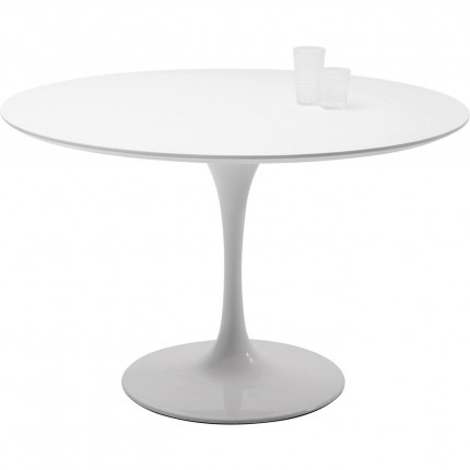 Plateau de table Invitation rond blanc 120cm Kare Design