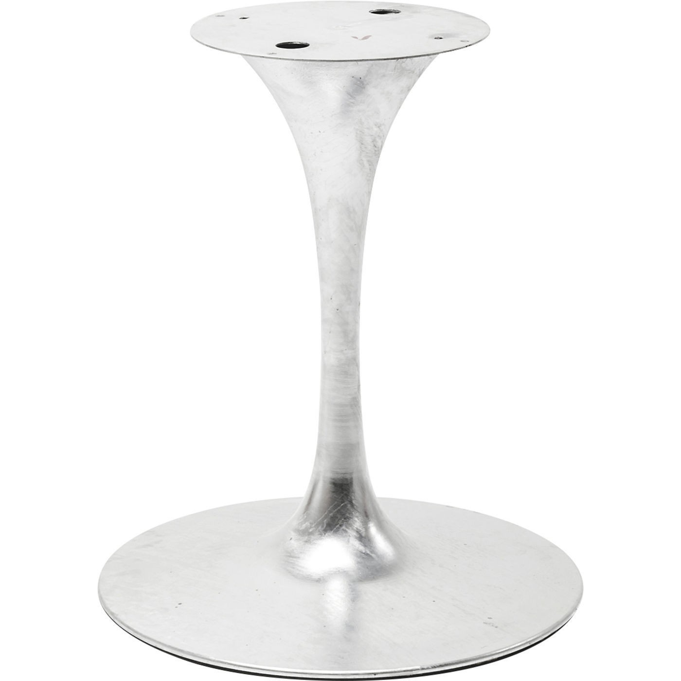 Table Invitation blanche & zinc 90cm Kare Design