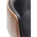 Fauteuil pivotant Club 54 noyer
