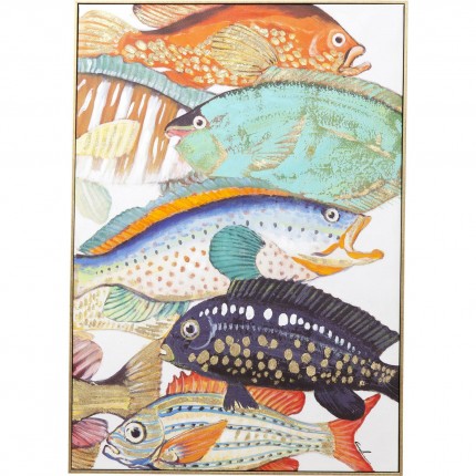 Tableau Touched Fish Meeting Two 70x100cm Kare Design