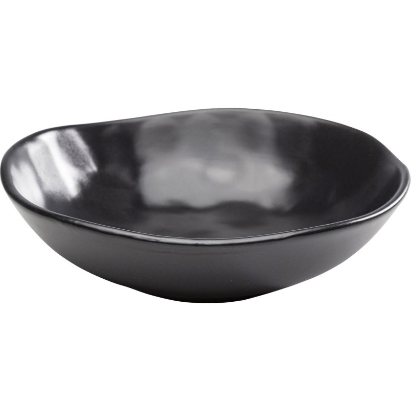 Plate Deep Organic Black Ø22cm Kare Design