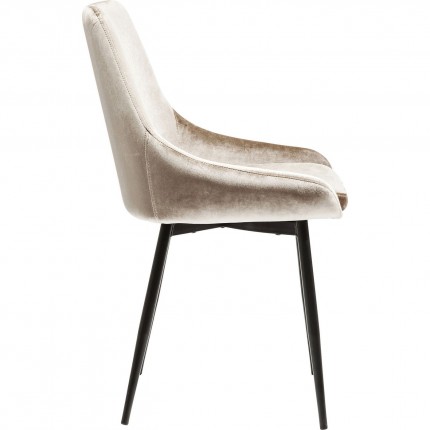 Chaise East Side velours beige Kare Design