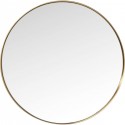 Miroir Curve rond 100cm laiton Kare Design