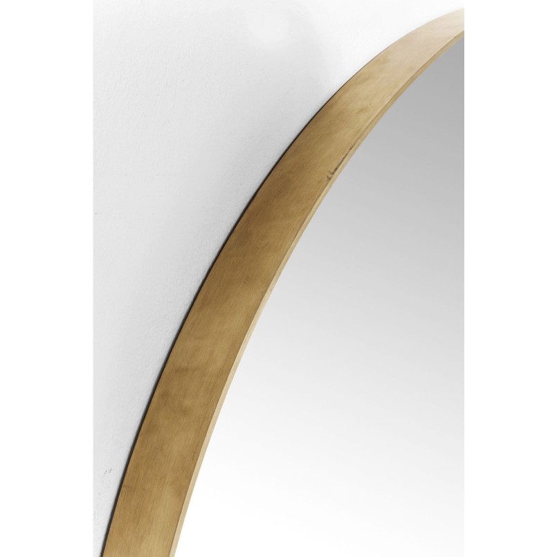 Mirror Curve Round Brass Ø100cm Kare Design