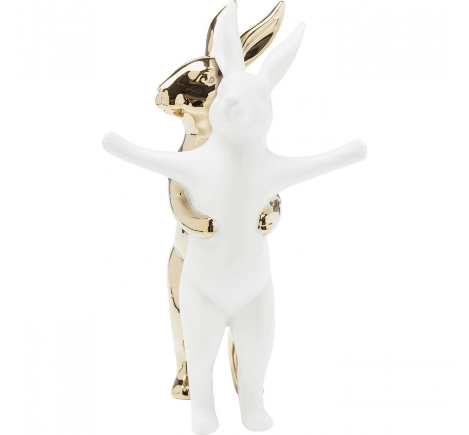 Déco Hugging Rabbits 24 cm Kare Design