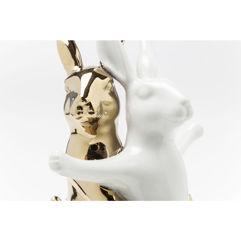 Deco Figurine Hugging Rabbits Medium Kare Design