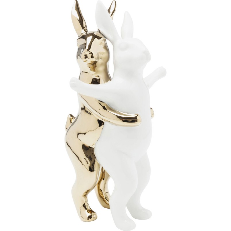 Deco Figurine Hugging Rabbits Medium Kare Design