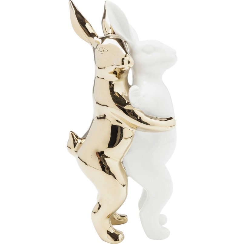 Deco Figurine Hugging Rabbits Medium Kare Design