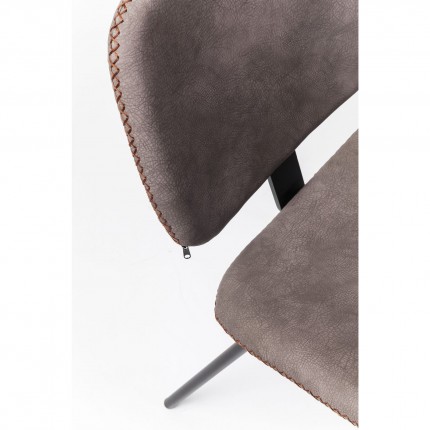 Chaise Barber marron Kare Design