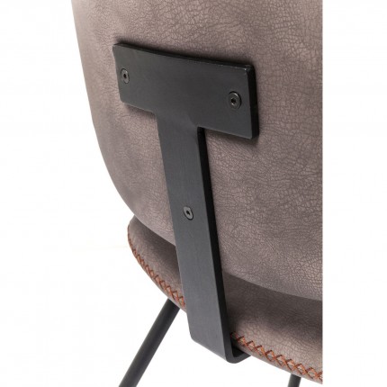Chaise Barber marron Kare Design