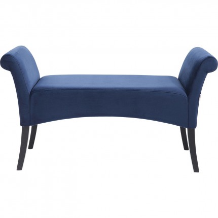 Banc Motley velours bleu Kare Design