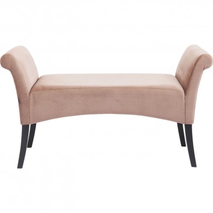 Banc Motley velours rose Kare Design