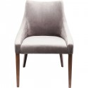 Chaise Mode velours grise Kare Design