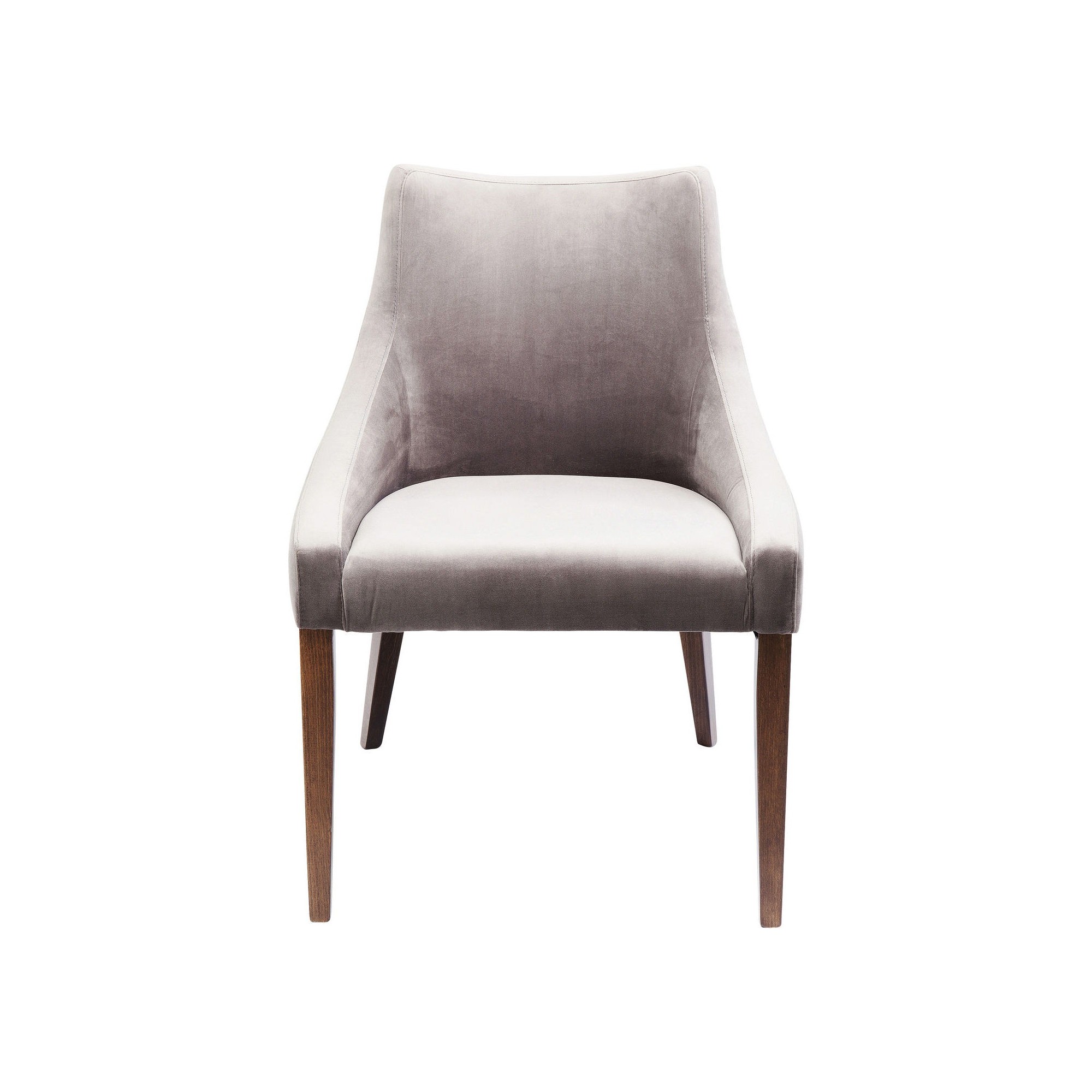 Chaise Mode velours grise Kare Design