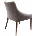 Chaise Mode velours grise Kare Design