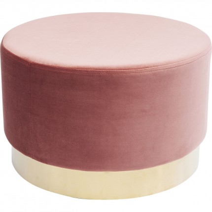 Tabouret Cherry mauve et laiton Kare Design